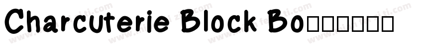 Charcuterie Block Bo字体转换